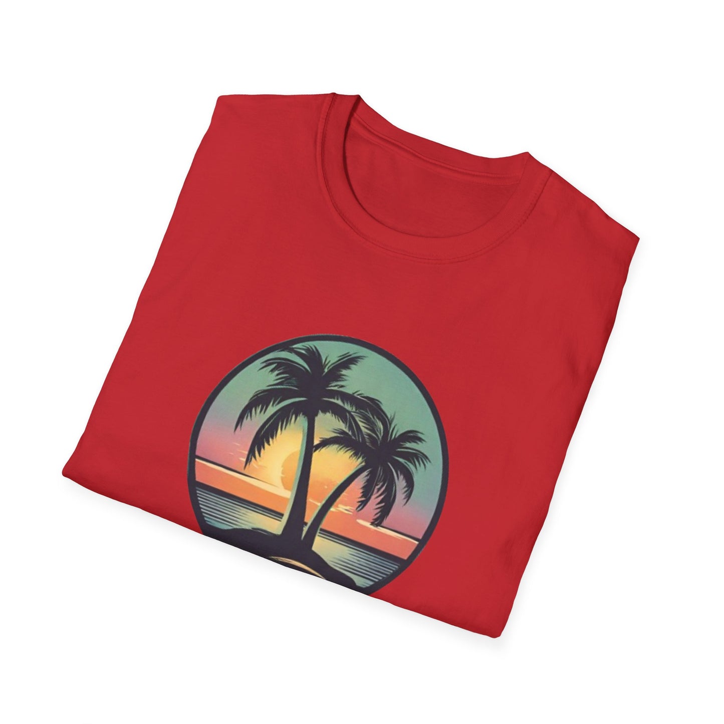 Unisex Softstyle T-Shirt Palmtree Sunset