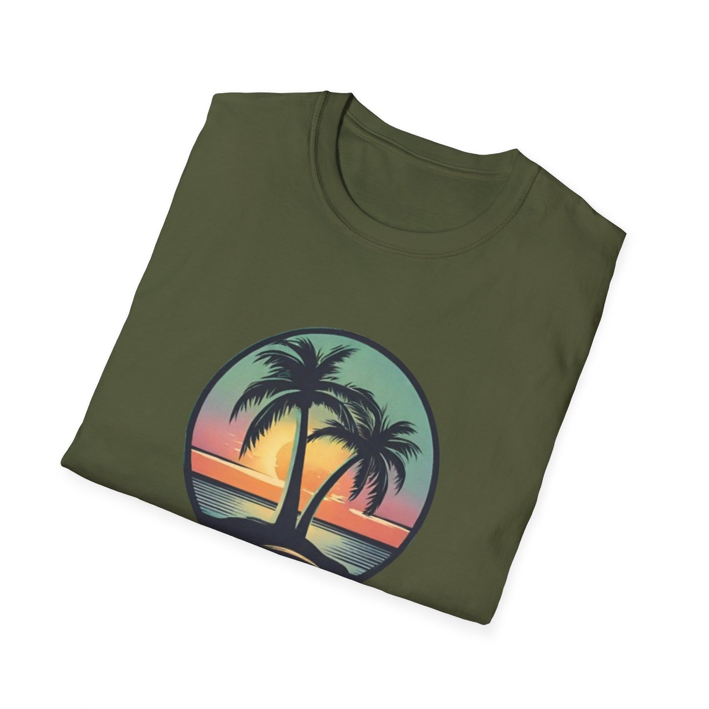 Unisex Softstyle T-Shirt Palmtree Sunset