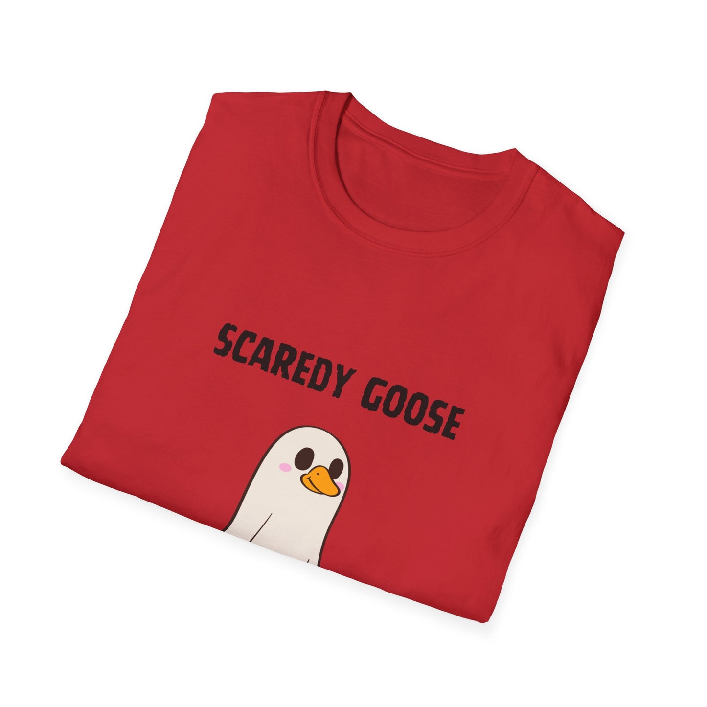 Funny Scaredy Goose T-Shirt, Unisex Graphic Tee, Casual Wear, Halloween shirt