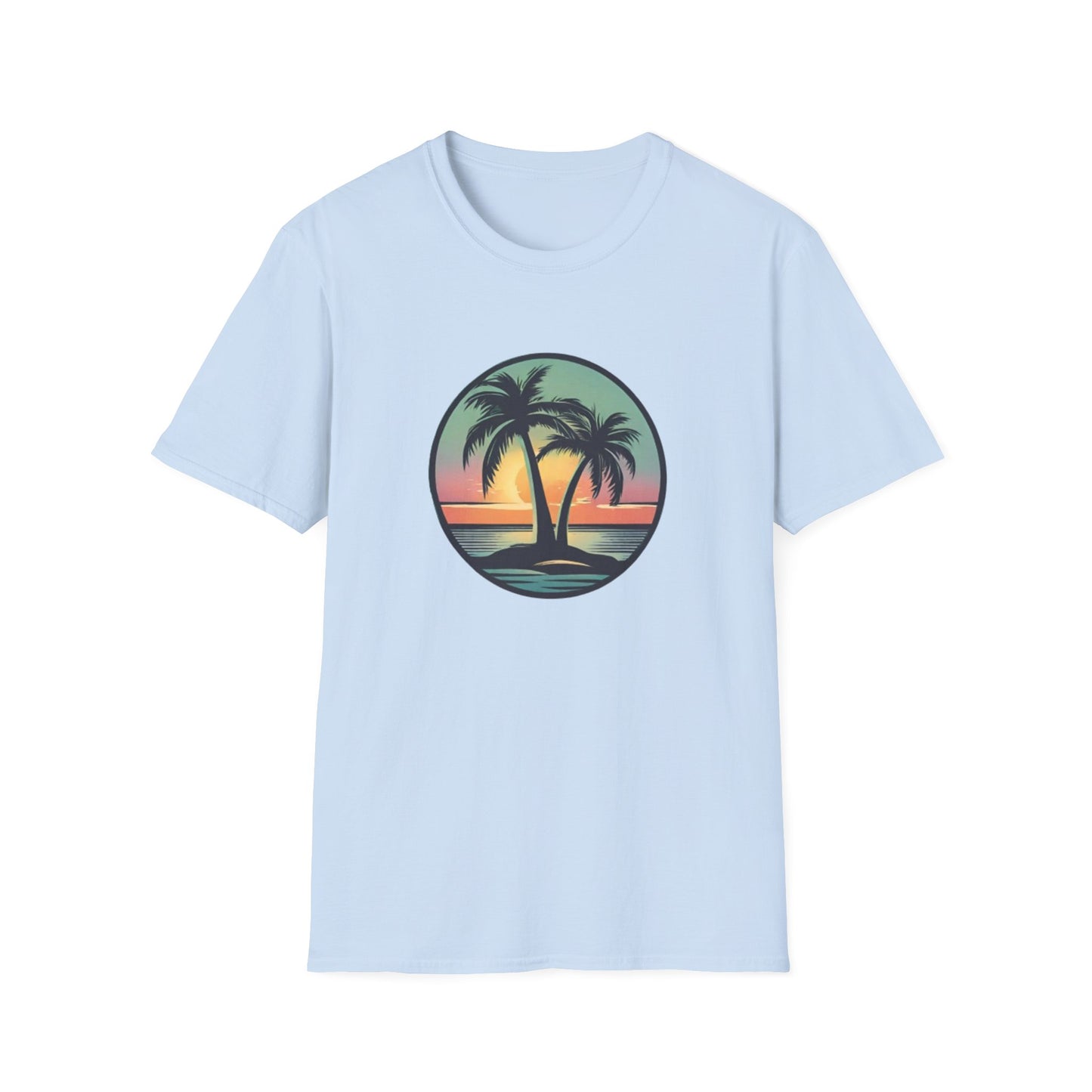 Unisex Softstyle T-Shirt Palmtree Sunset