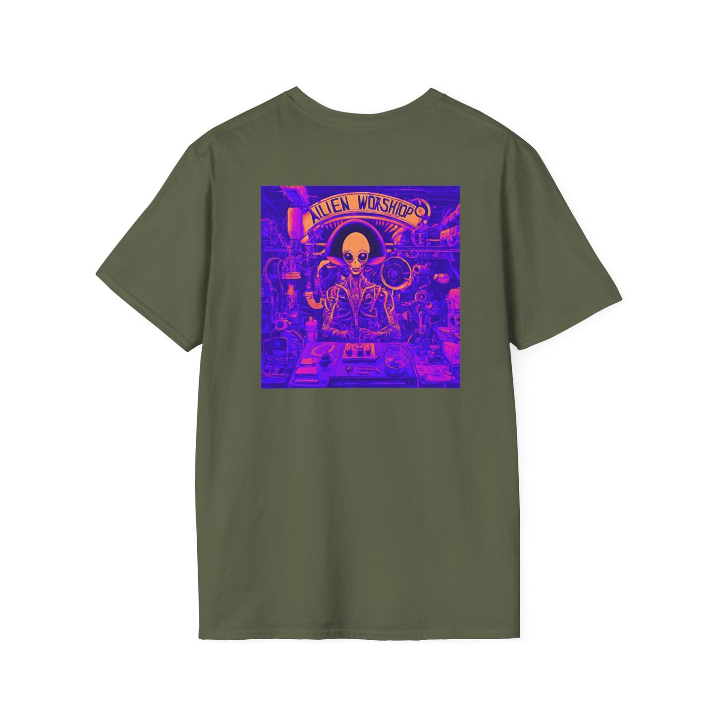 Unisex Softstyle T-Shirt Ailien Worshiop