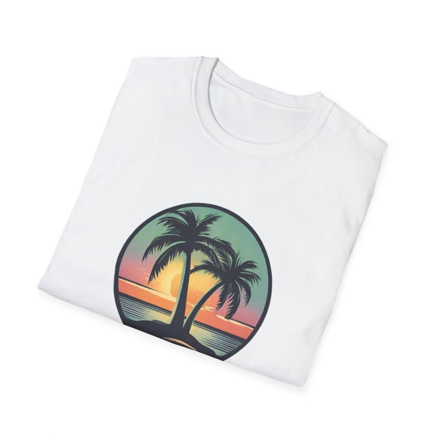 Unisex Softstyle T-Shirt Palmtree Sunset