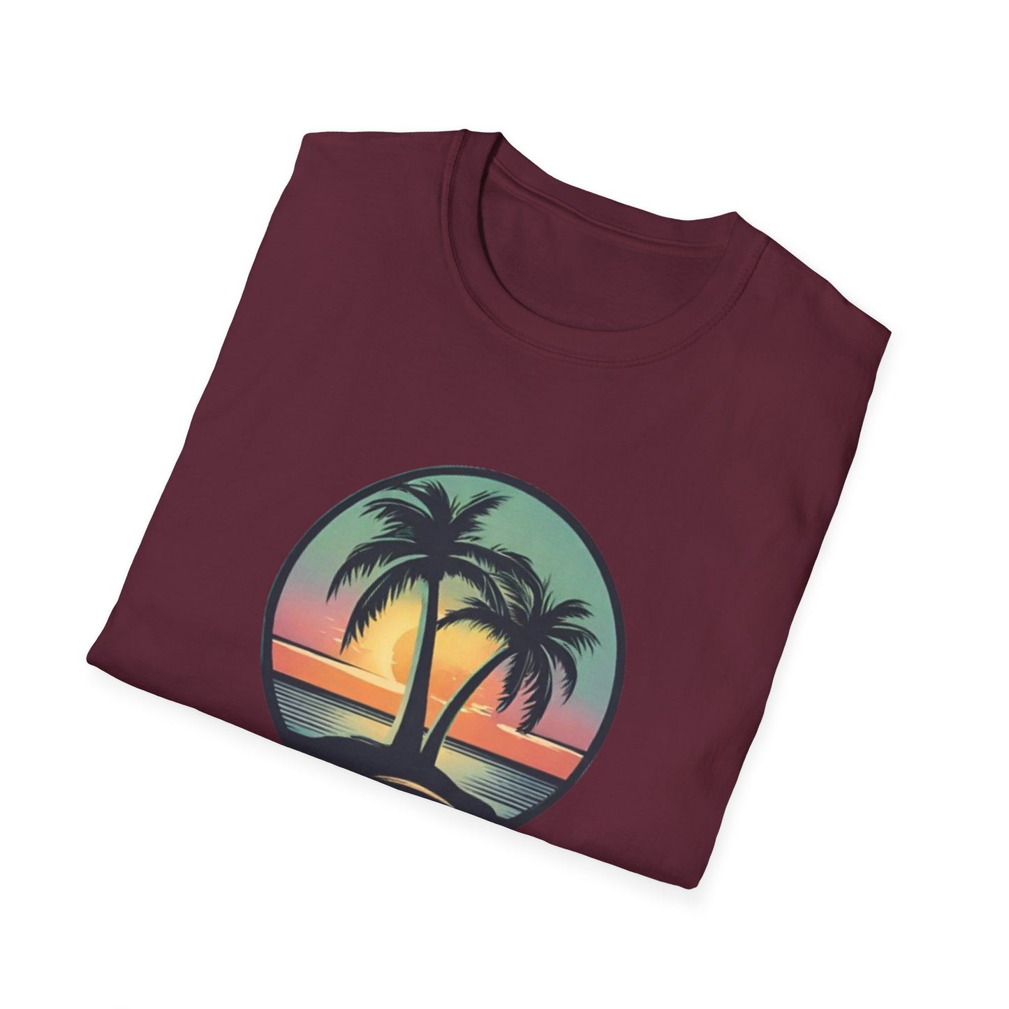 Unisex Softstyle T-Shirt Palmtree Sunset