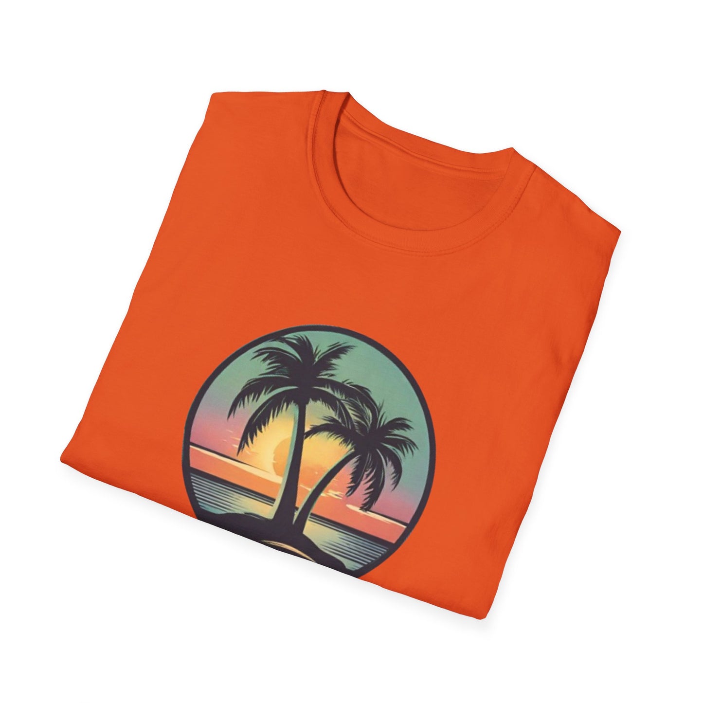 Unisex Softstyle T-Shirt Palmtree Sunset