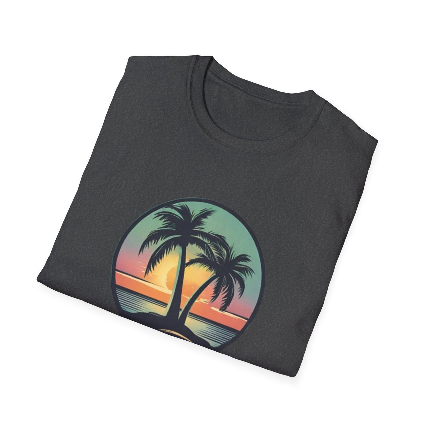 Unisex Softstyle T-Shirt Palmtree Sunset