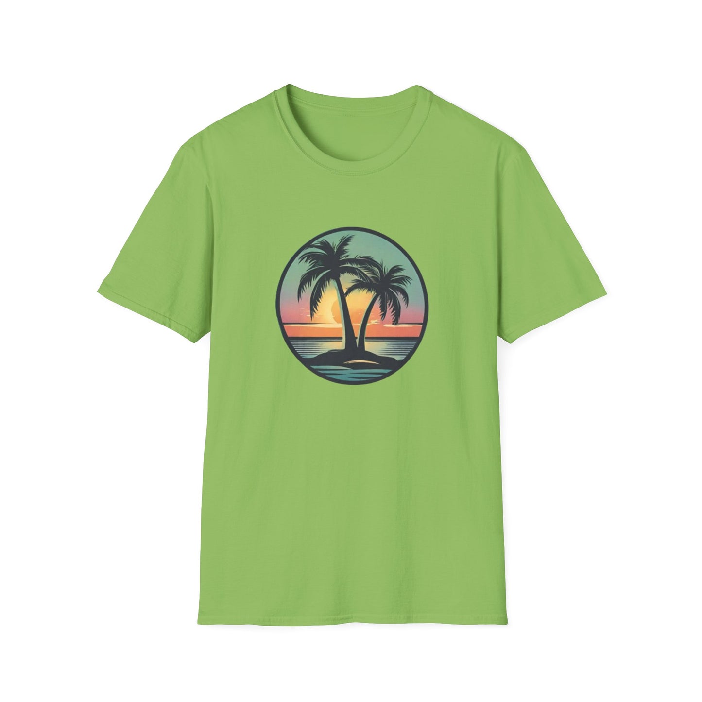 Unisex Softstyle T-Shirt Palmtree Sunset