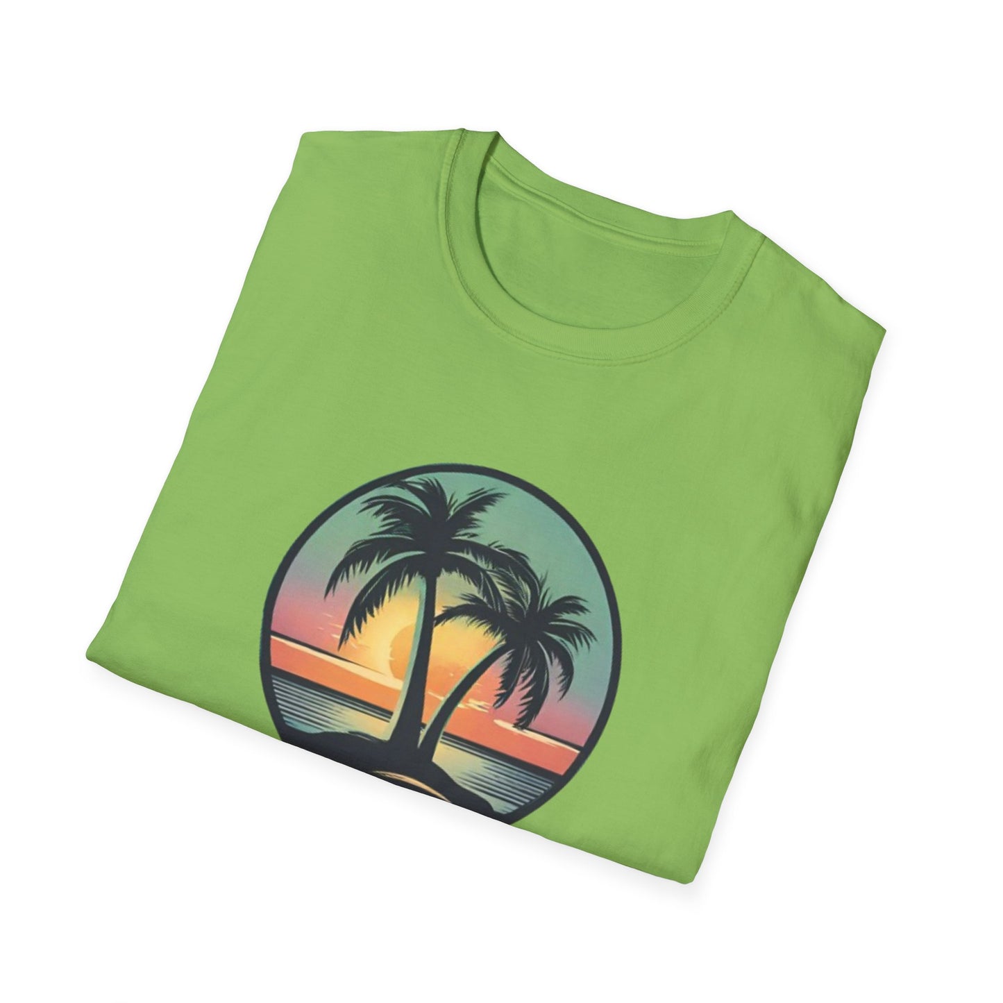 Unisex Softstyle T-Shirt Palmtree Sunset