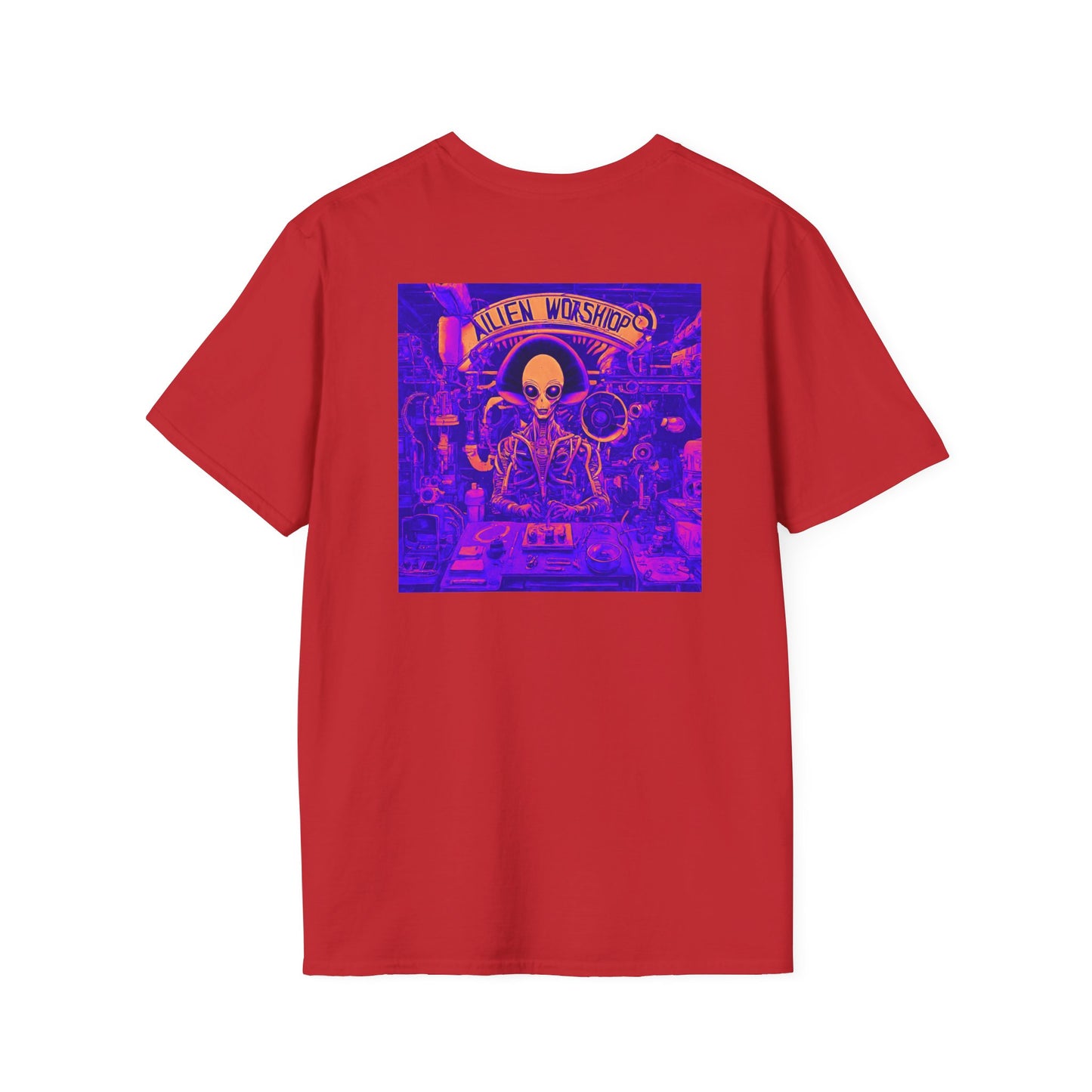 Unisex Softstyle T-Shirt Ailien Worshiop