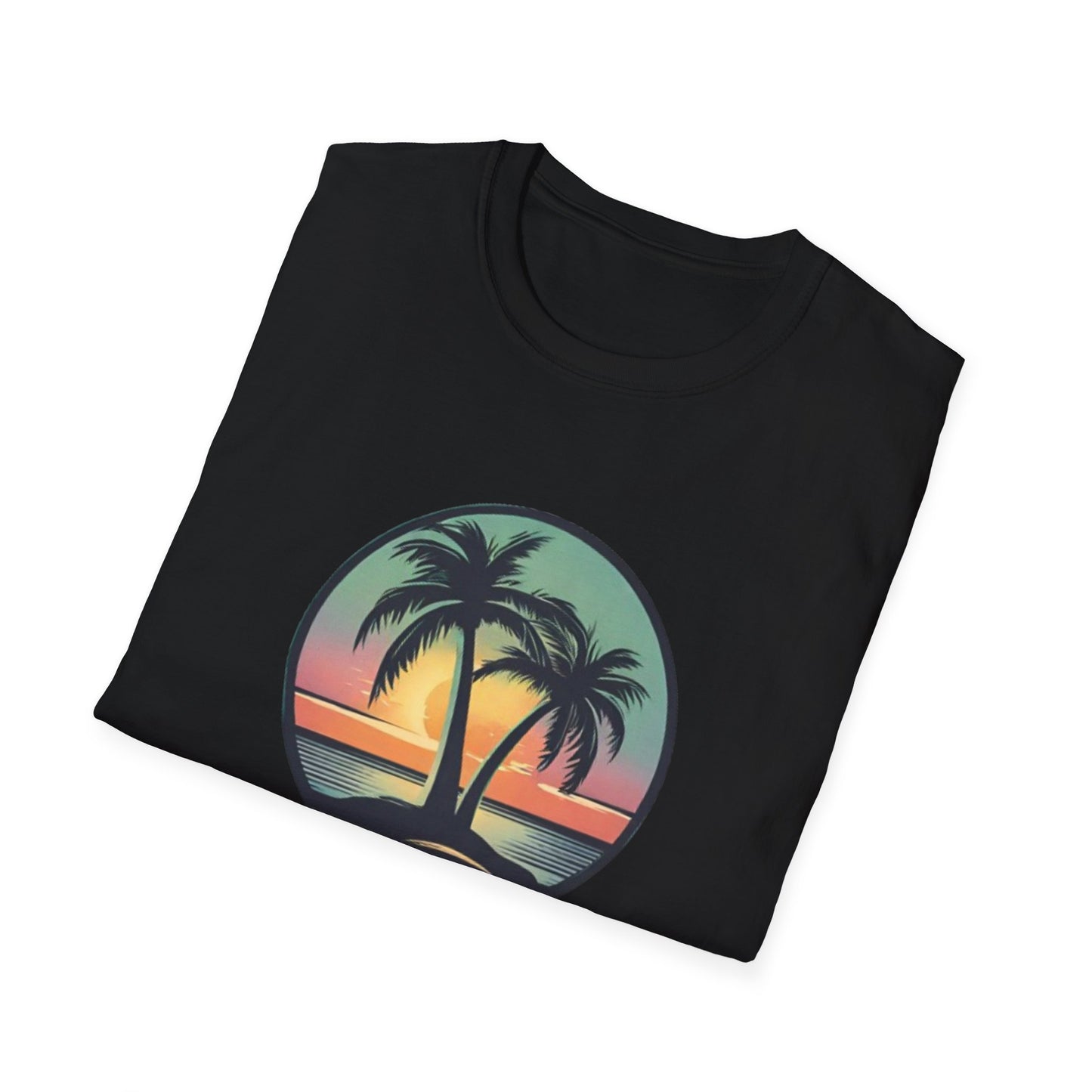 Unisex Softstyle T-Shirt Palmtree Sunset