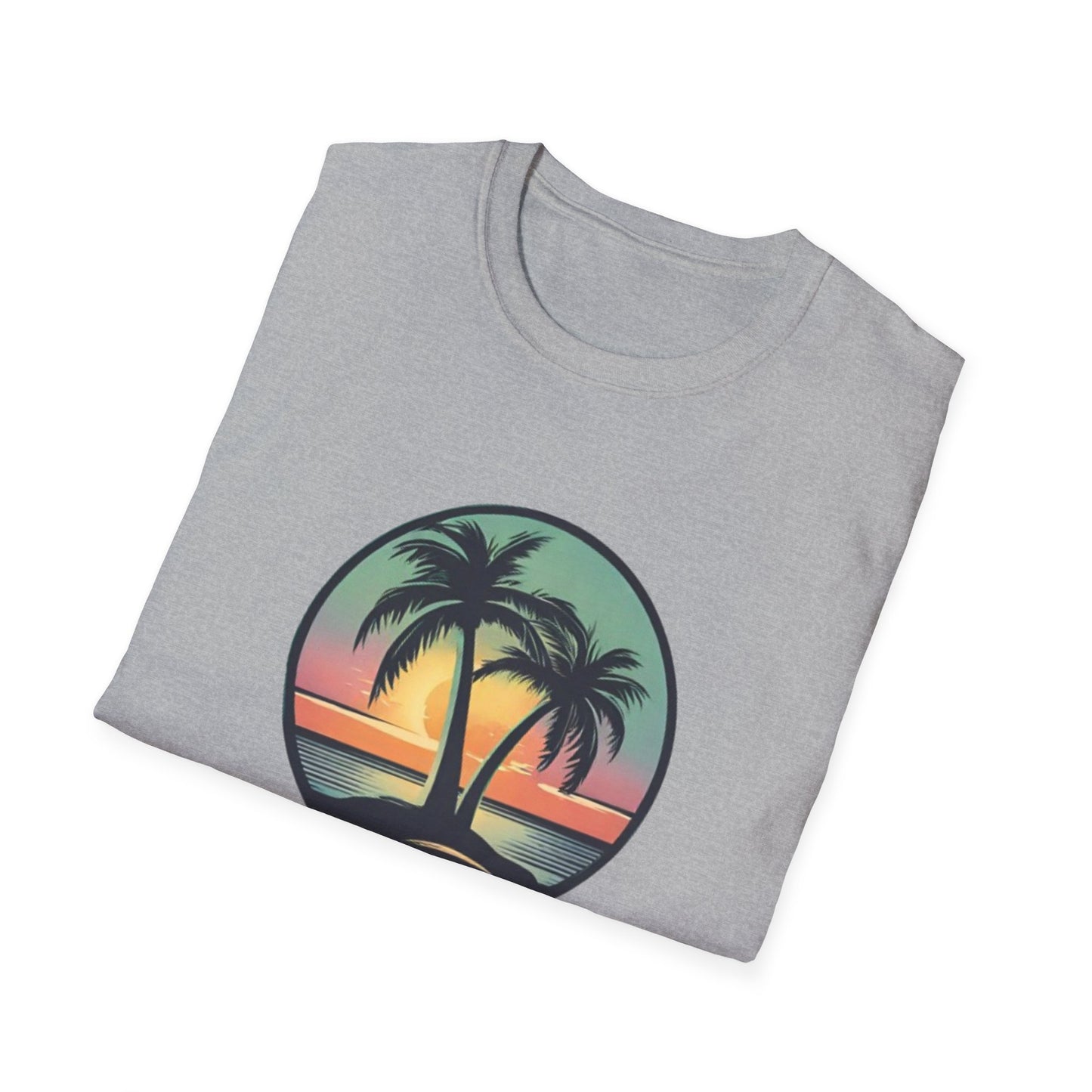Unisex Softstyle T-Shirt Palmtree Sunset