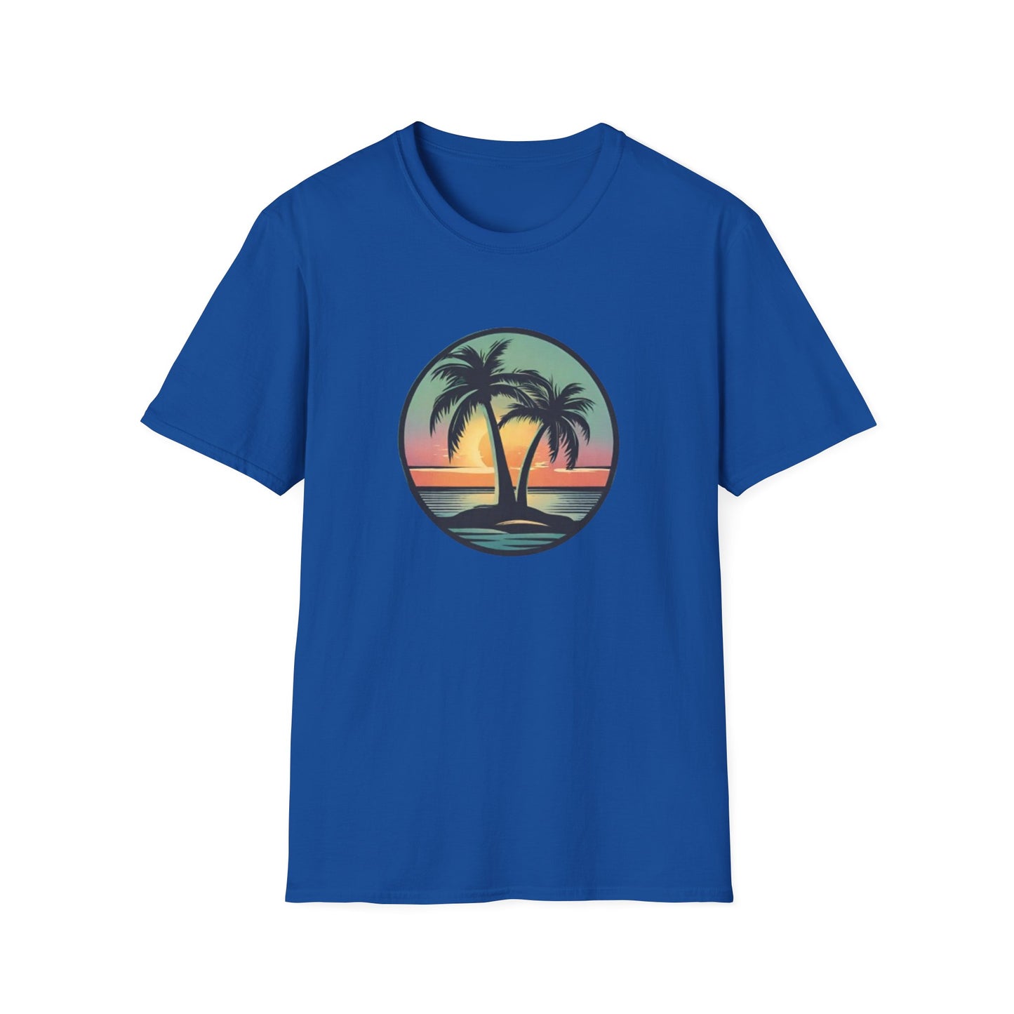 Unisex Softstyle T-Shirt Palmtree Sunset