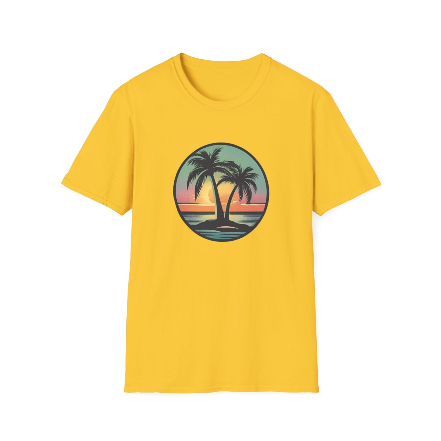 Unisex Softstyle T-Shirt Palmtree Sunset