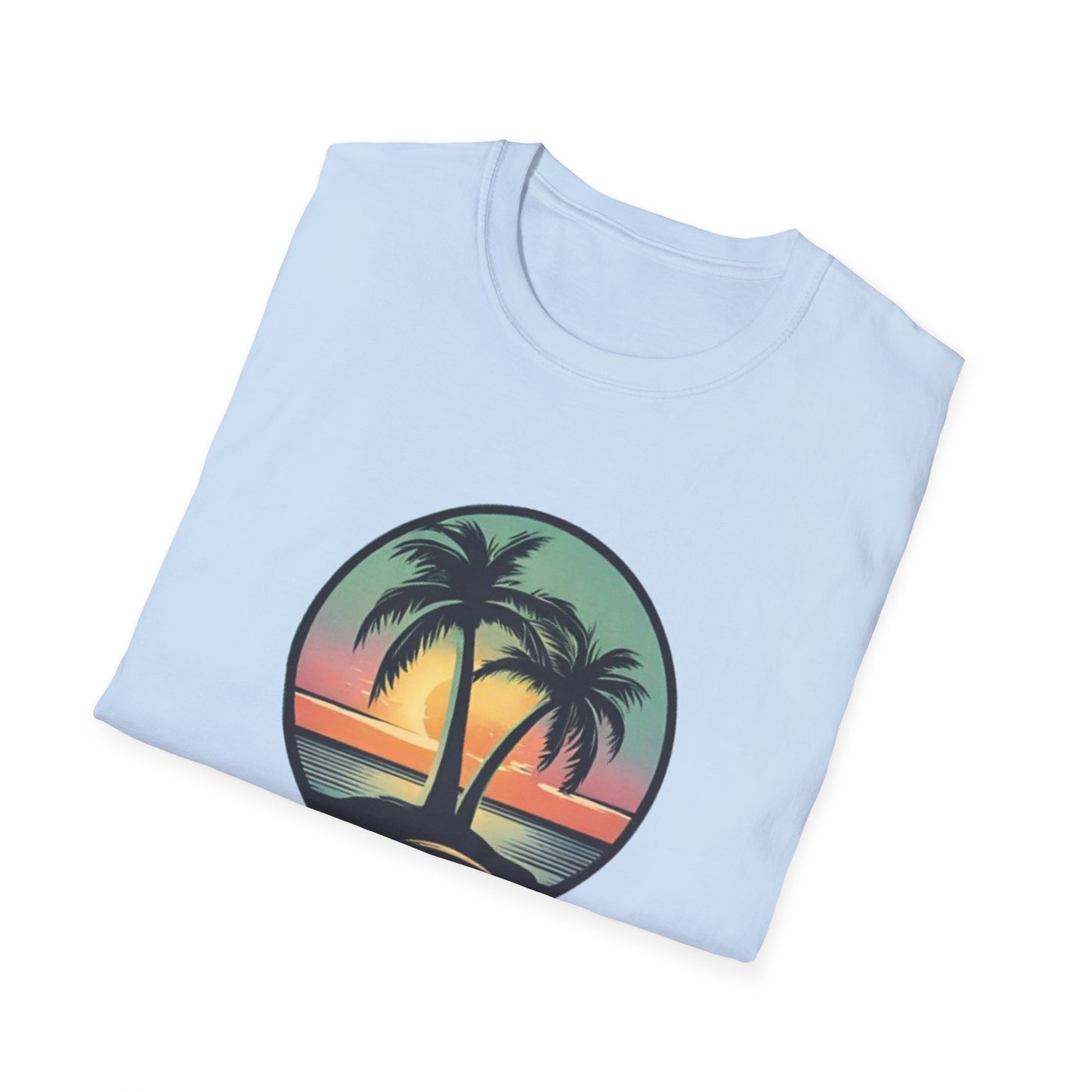 Unisex Softstyle T-Shirt Palmtree Sunset
