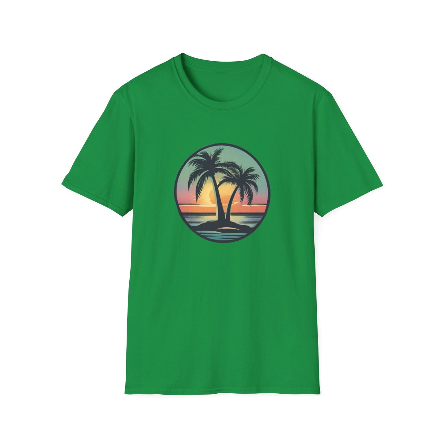 Unisex Softstyle T-Shirt Palmtree Sunset