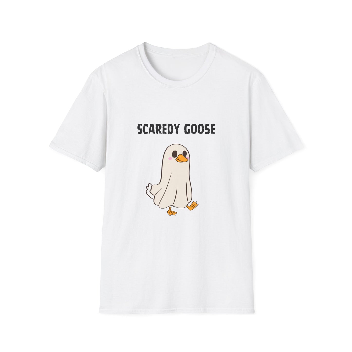 Funny Scaredy Goose T-Shirt, Unisex Graphic Tee, Casual Wear, Halloween shirt