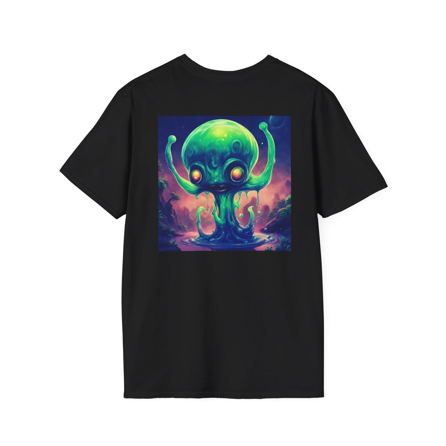 Unisex Softstyle T-Shirt Slimey Alien