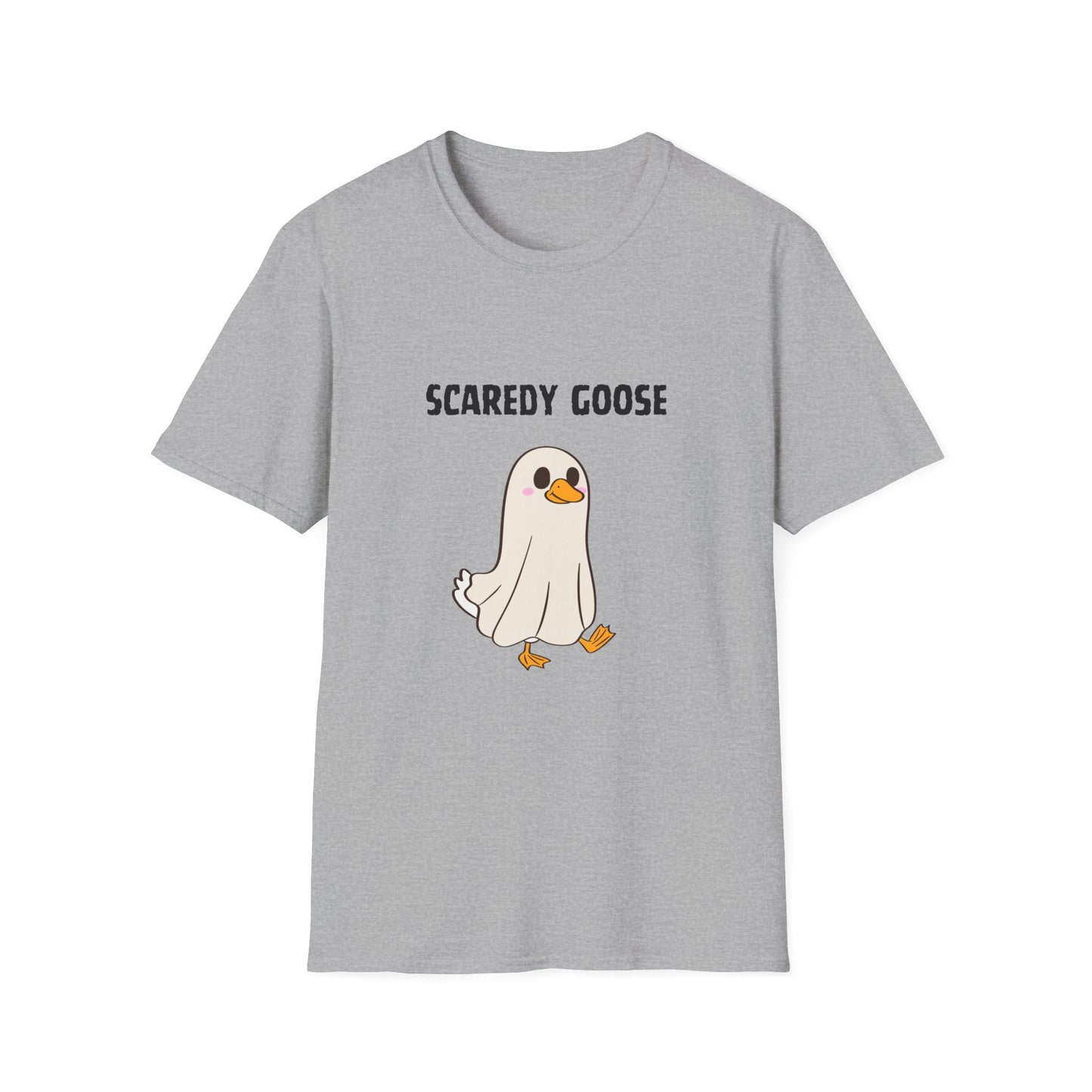 Funny Scaredy Goose T-Shirt, Unisex Graphic Tee, Casual Wear, Halloween shirt