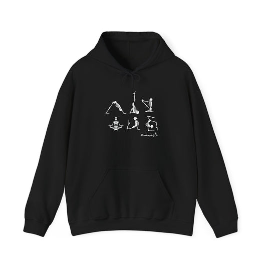 Yoga Poses Hoodie, Cozy Sweatshirt for Yoga Lovers, Halloween shirt