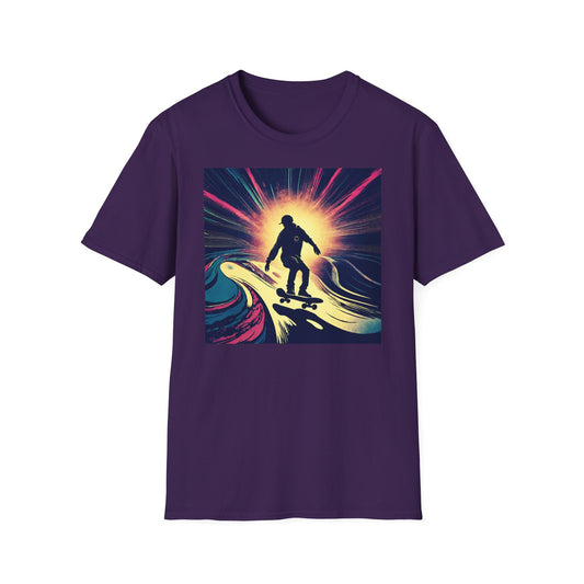 Unisex Softstyle T-Shirt Skating Wet Concrete