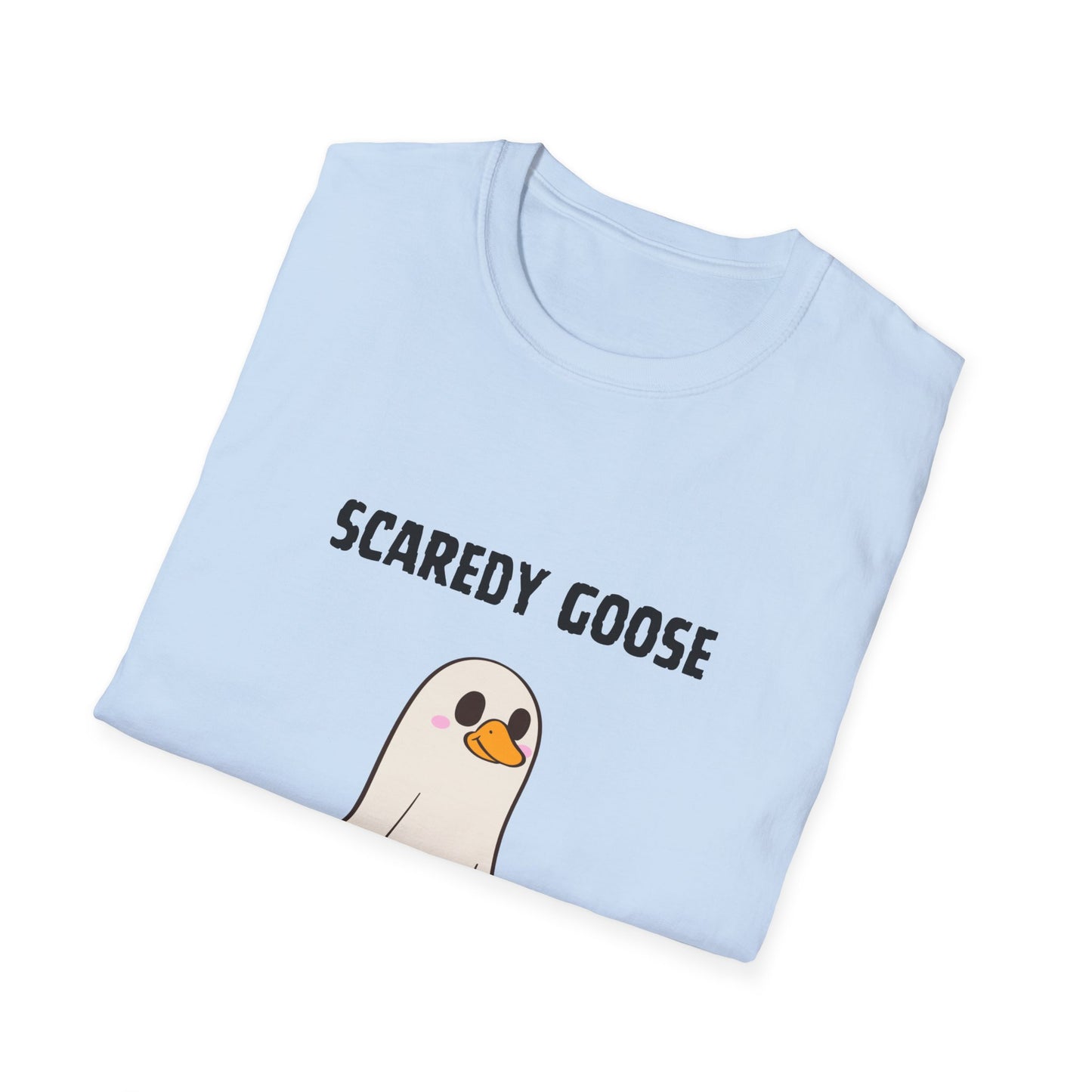 Funny Scaredy Goose T-Shirt, Unisex Graphic Tee, Casual Wear, Halloween shirt