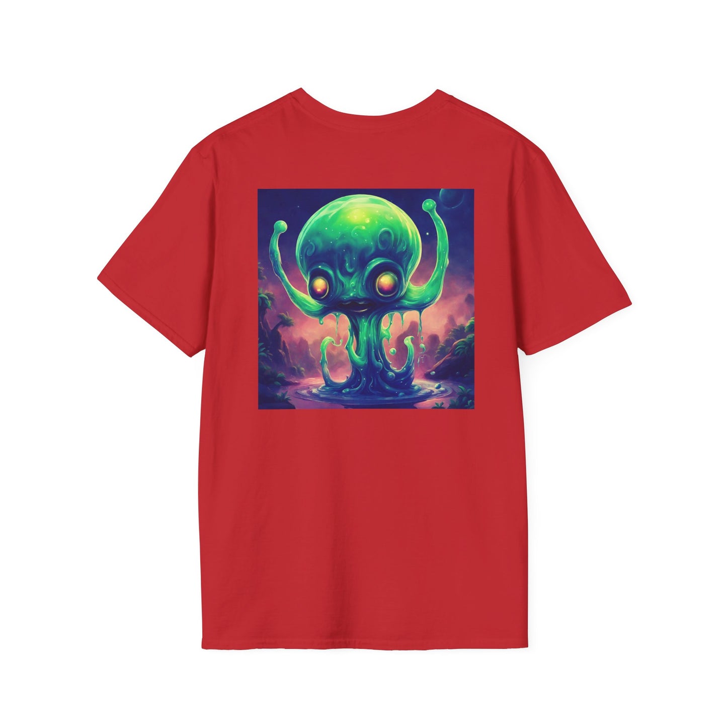 Unisex Softstyle T-Shirt Slimey Alien