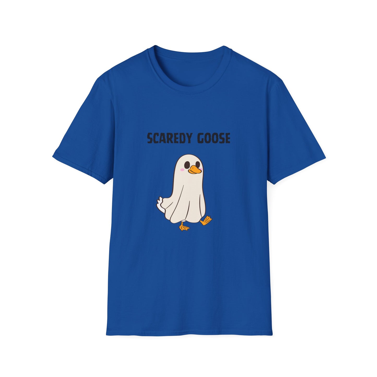 Funny Scaredy Goose T-Shirt, Unisex Graphic Tee, Casual Wear, Halloween shirt