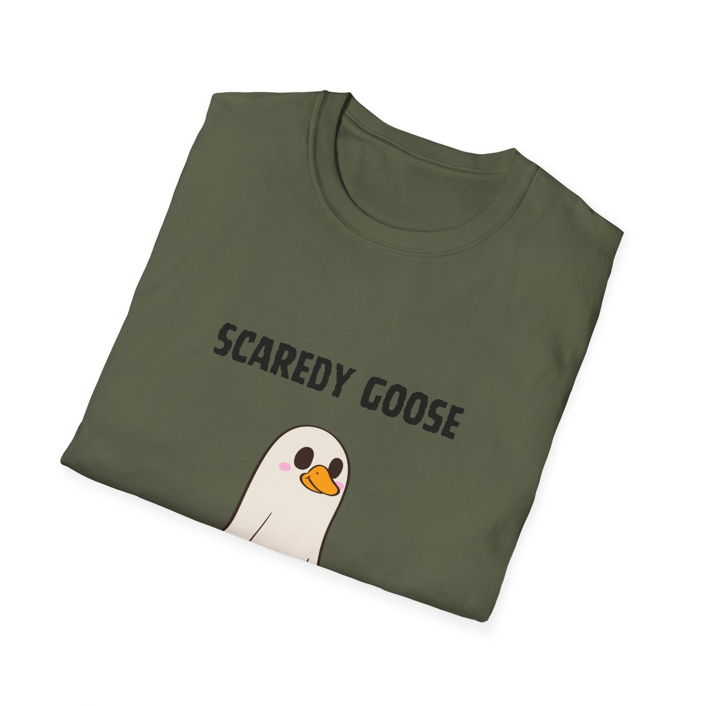 Funny Scaredy Goose T-Shirt, Unisex Graphic Tee, Casual Wear, Halloween shirt