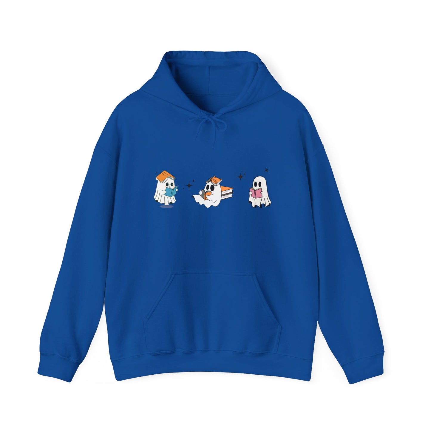 Cute Halloween Reading Ghost Hoodie