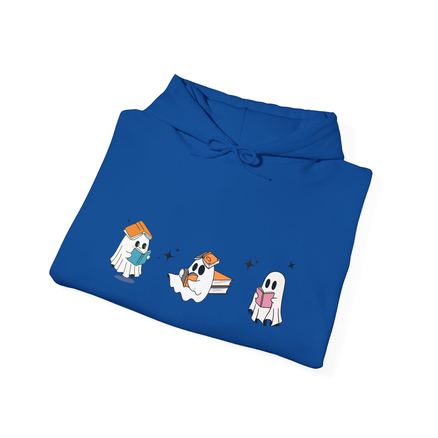 Cute Halloween Reading Ghost Hoodie