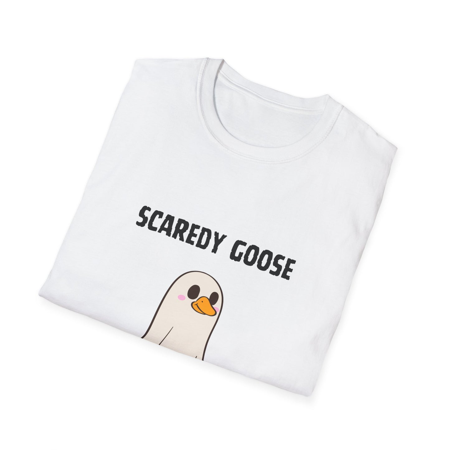 Funny Scaredy Goose T-Shirt, Unisex Graphic Tee, Casual Wear, Halloween shirt
