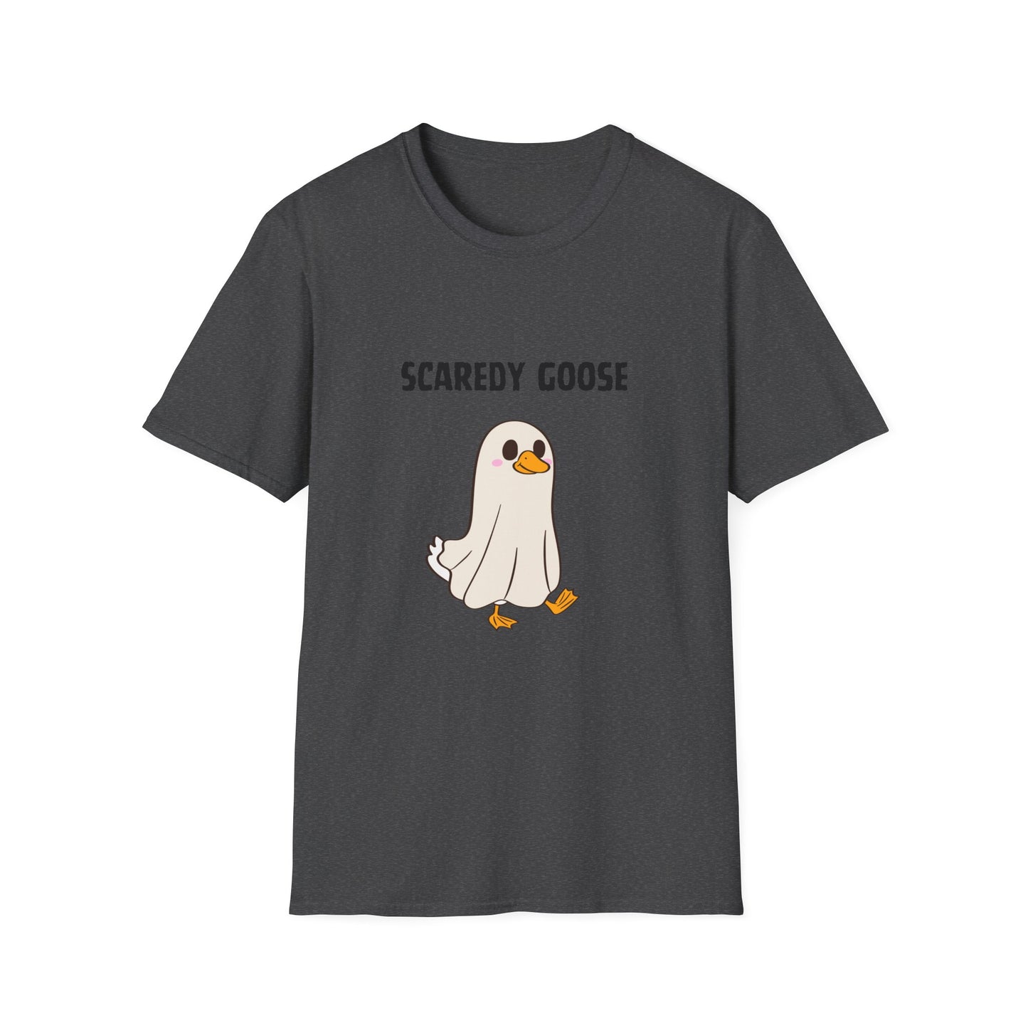 Funny Scaredy Goose T-Shirt, Unisex Graphic Tee, Casual Wear, Halloween shirt