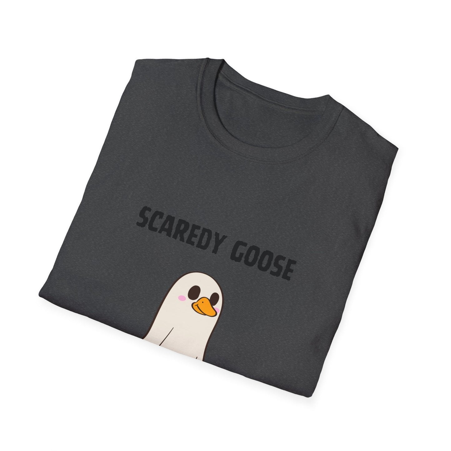 Funny Scaredy Goose T-Shirt, Unisex Graphic Tee, Casual Wear, Halloween shirt