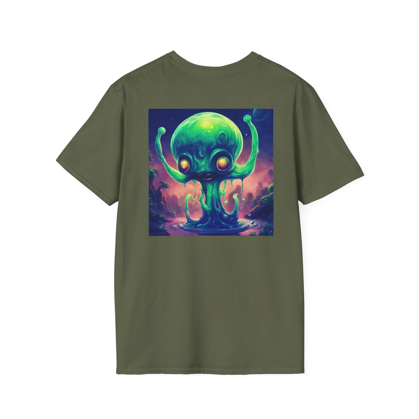 Unisex Softstyle T-Shirt Slimey Alien