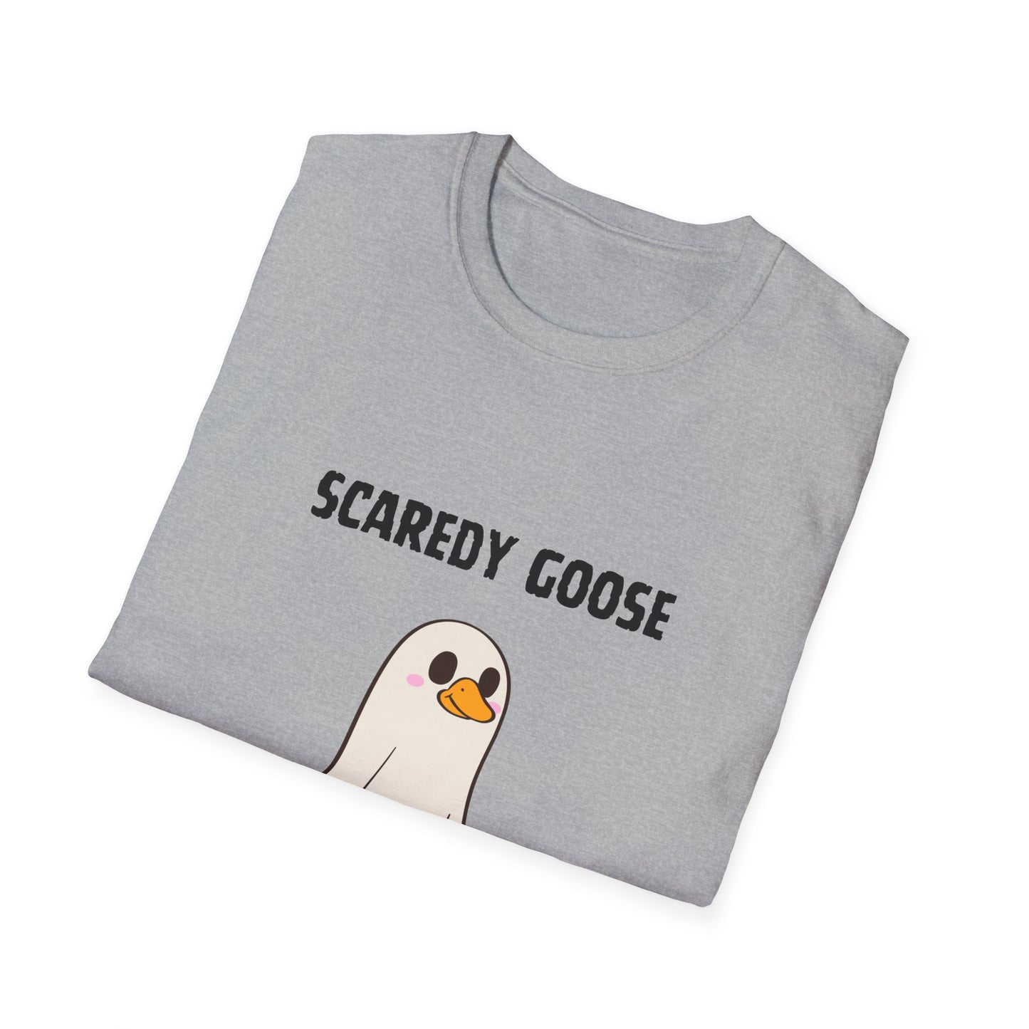 Funny Scaredy Goose T-Shirt, Unisex Graphic Tee, Casual Wear, Halloween shirt